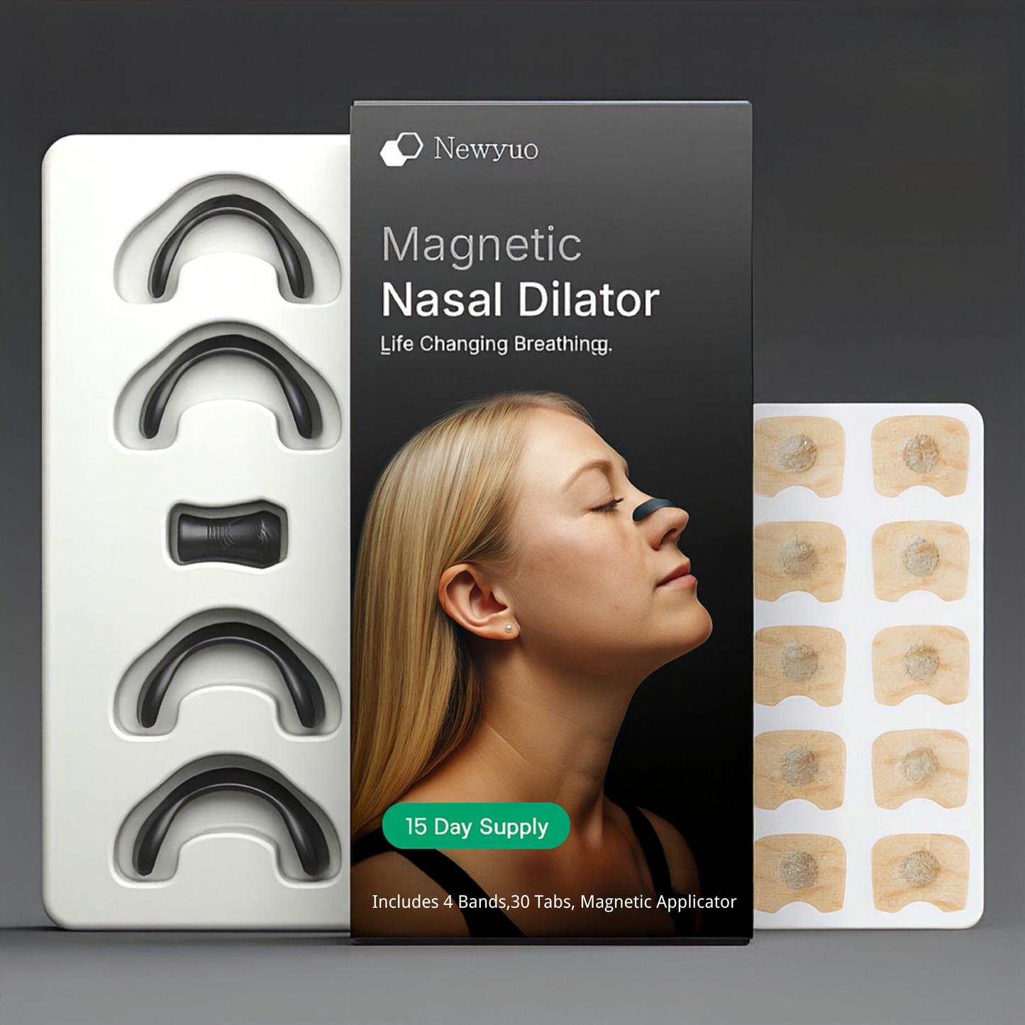 Final 3 Hours: 60%OFF🔥Newyuo™ Magnetic Nasal Ventilation Strips