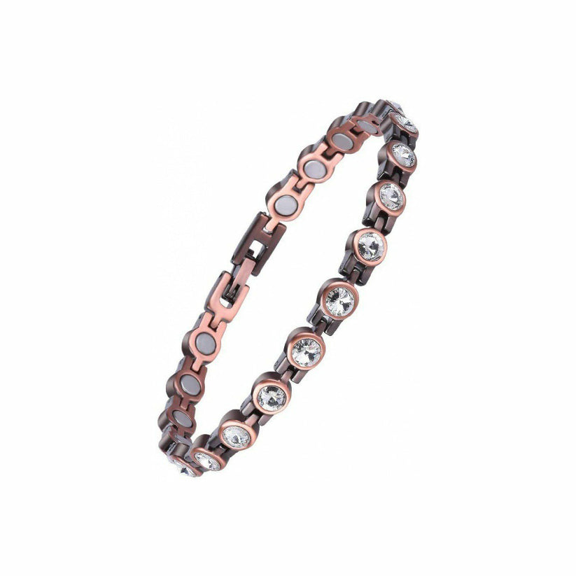 Diystar® Copper Bracelets for Women. Pure Copper Magnetic Bracelet with 3800 Gauss Effective Magnets