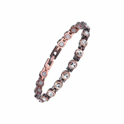 Diystar® Copper Bracelets for Women. Pure Copper Magnetic Bracelet with 3800 Gauss Effective Magnets